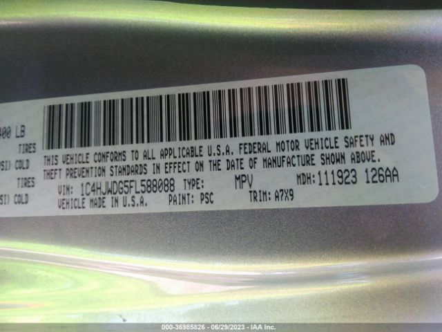1C4HJWDG5FL588088 Jeep Wrangler Unlimited Sport