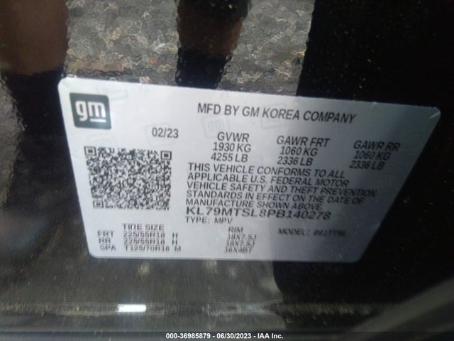 Chevrolet Trailblazer Rs 2023 KL79MTSL8PB140278 Image 9