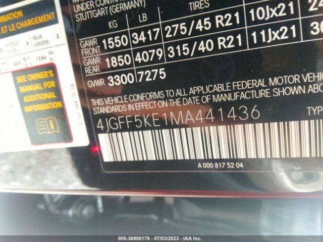 4JGFF5KE1MA441436 Mercedes-Benz Gls Gls 450