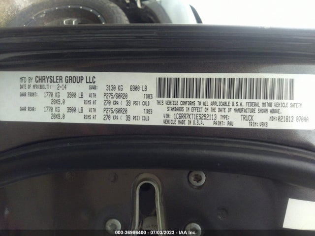 2014 RAM 1500 EXPRESS VIN: 1C6RR7KT1ES292113