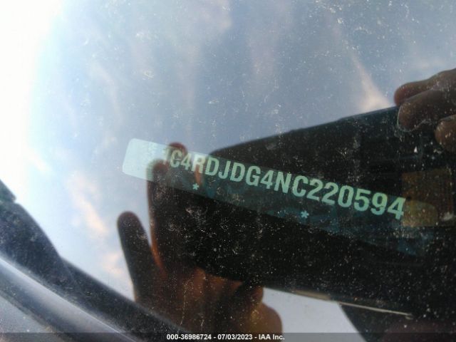 1C4RDJDG4NC220594 Dodge DURANGO GT