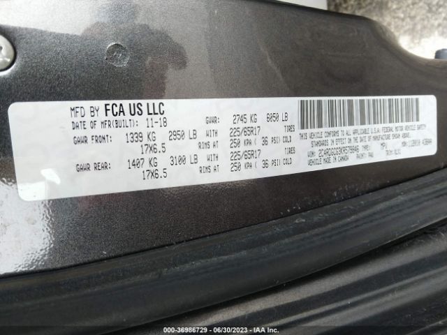 2C4RDGCG3KR579846 Dodge Grand Caravan Sxt