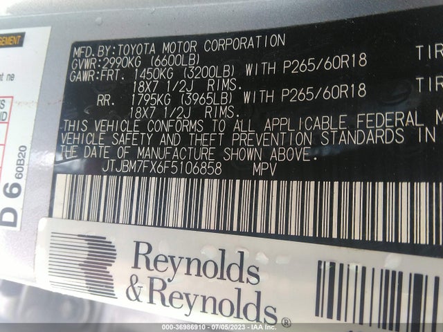 JTJBM7FX6F5106858 Lexus GX 460