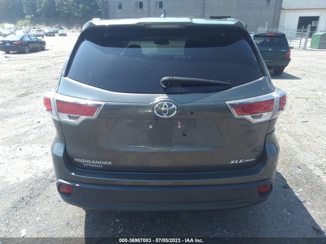 Toyota Highlander Xle 2016 5TDJKRFH2GS278339 Image 8