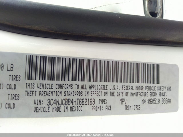 3C4NJCBB4HT682169 Jeep Compass Latitude