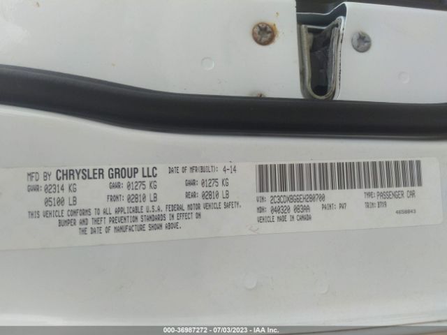 2C3CDXBG6EH280700 Dodge Charger Se