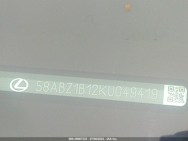 58ABZ1B12KU049419 Lexus Es Es 350