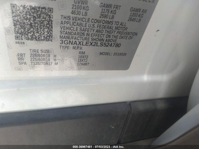 Chevrolet EQUINOX LT 2020 3GNAXLEX2LS524780 Image 15