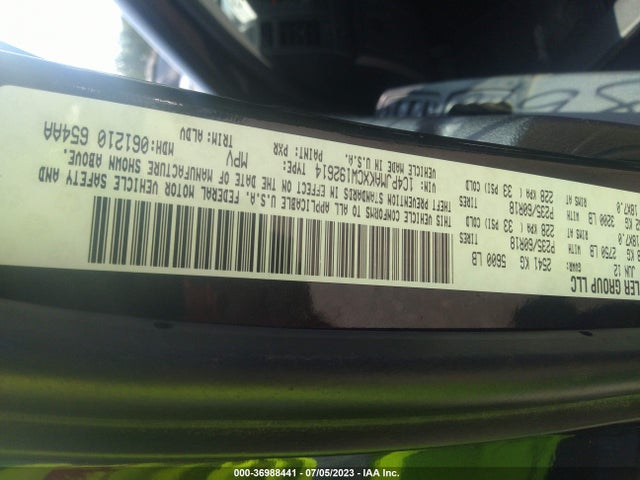 2012 JEEP LIBERTY SPORT LATITUDE VIN: 1C4PJMAKXCW192614