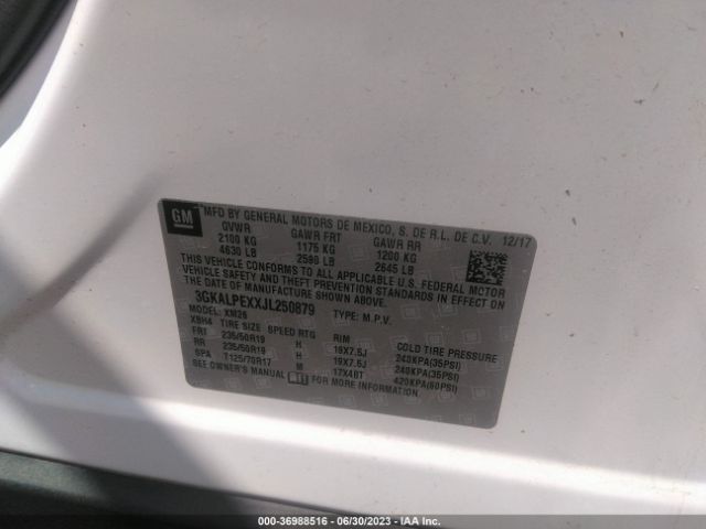 3GKALPEXXJL250879 GMC Terrain Slt