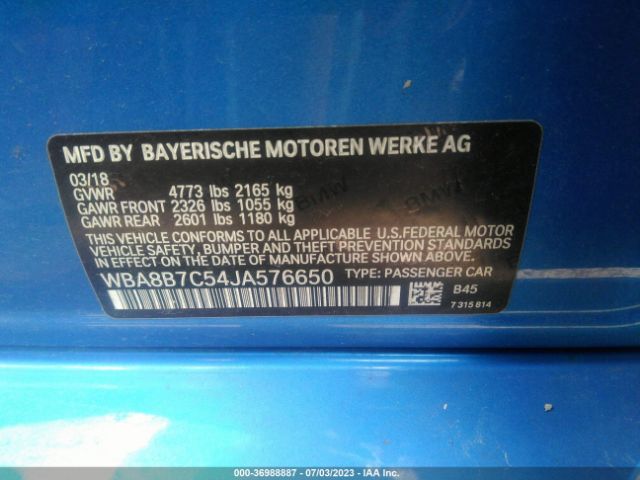 WBA8B7C54JA576650 BMW 3 Series 340i Xdrive