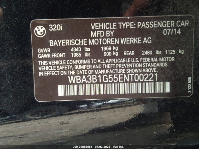 WBA3B1G55ENT00221 BMW 3 Series 320i