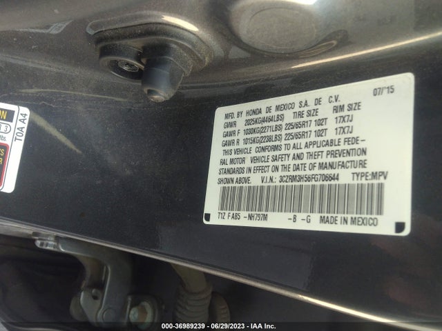 Honda CR-V EX 2015 3CZRM3H56FG706644 Image 15