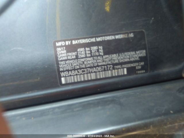 WBA8A3C37HA067172 BMW 3 Series 320i Xdrive