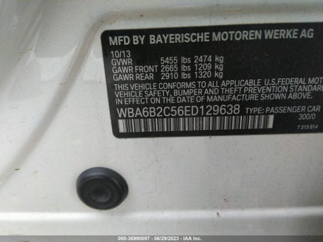 WBA6B2C56ED129638 BMW 6 Series 650i