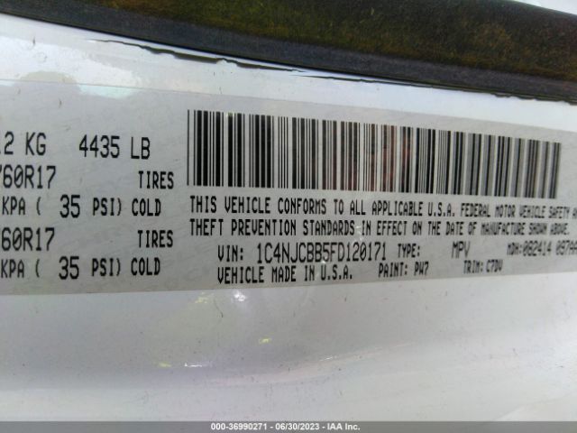 1C4NJCBB5FD120171 Jeep Compass Sport