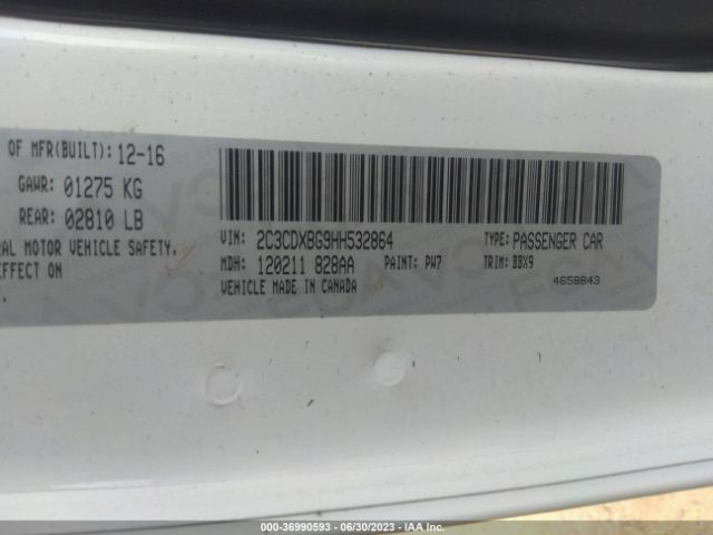 2C3CDXBG9HH532864 Dodge Charger Se