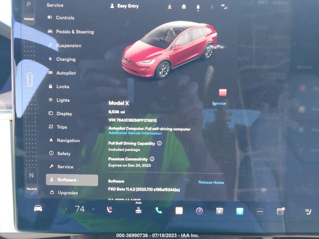 Tesla MODEL X 2023 7SAXCBE58PF378815 Image 13