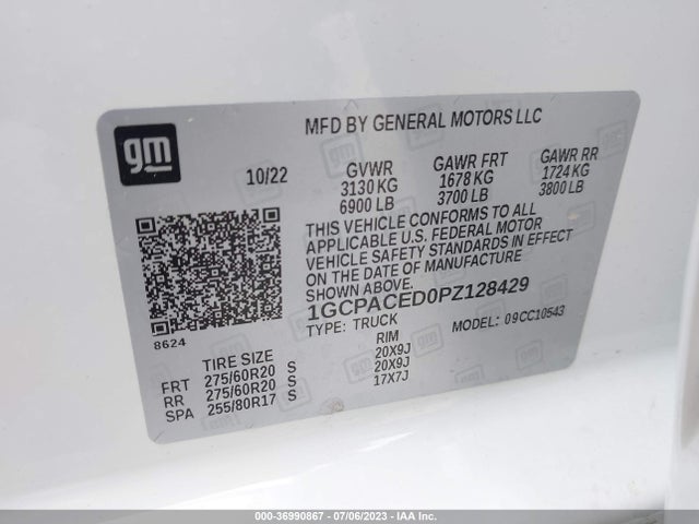 Chevrolet Silverado 1500 Lt 2023 1GCPACED0PZ128429 Image 9