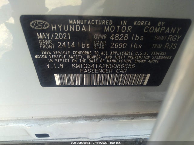 Genesis G70 2.0T 2022 KMTG34TA2NU086656 Image 9