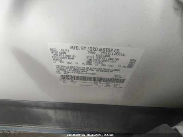 1FM5K8F83EGA06591 Ford Explorer Limited