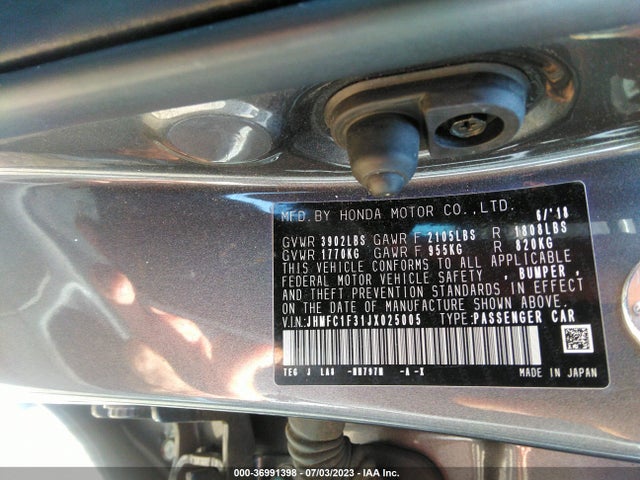Honda Civic Sedan Ex-t 2018 JHMFC1F31JX025005 Image 15