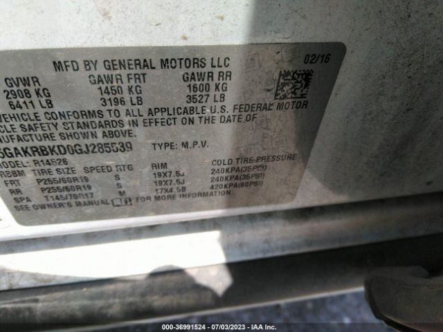5GAKRBKD0GJ285539 Buick Enclave Leather
