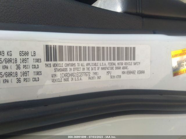 1C4RDHAG1EC277672 Dodge Durango Sxt