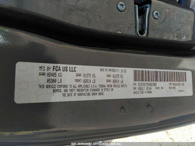 Dodge CHARGER R/T 2019 2C3CDXCT2KH621856 Image 9