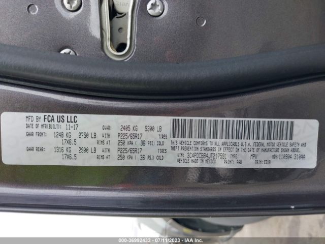 3C4PDCBB4JT217591 Dodge Journey Sxt