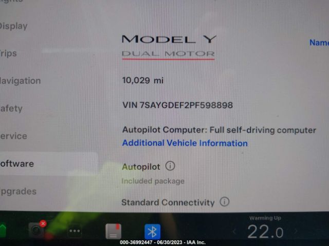 7SAYGDEF2PF598898 Tesla Model Y Performance