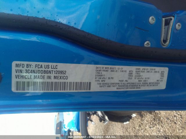 3C4NJDDB6NT120952 Jeep Compass Trailhawk