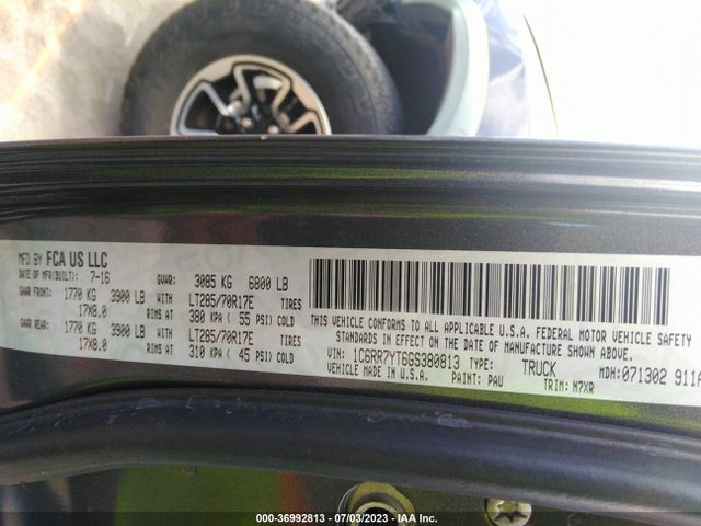 1C6RR7YT6GS380813 RAM 1500 Rebel