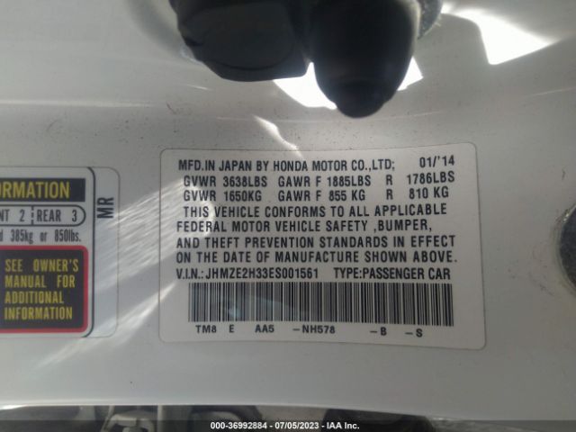 JHMZE2H33ES001561 Honda Insight