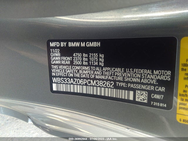 BMW M4 Competition 2023 WBS33AZ06PCM38262 Image 9