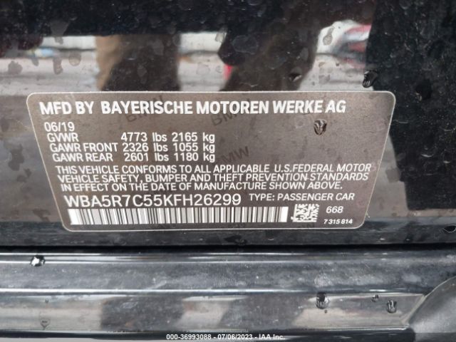 WBA5R7C55KFH26299 BMW 3 Series 330i Xdrive