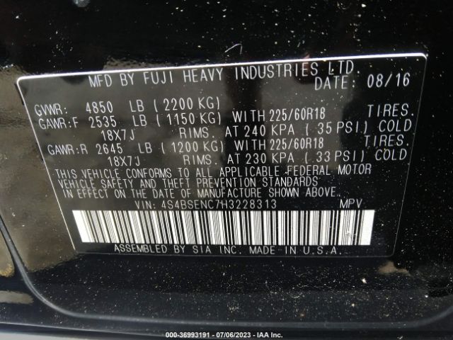 4S4BSENC7H3228313 Subaru Outback Limited