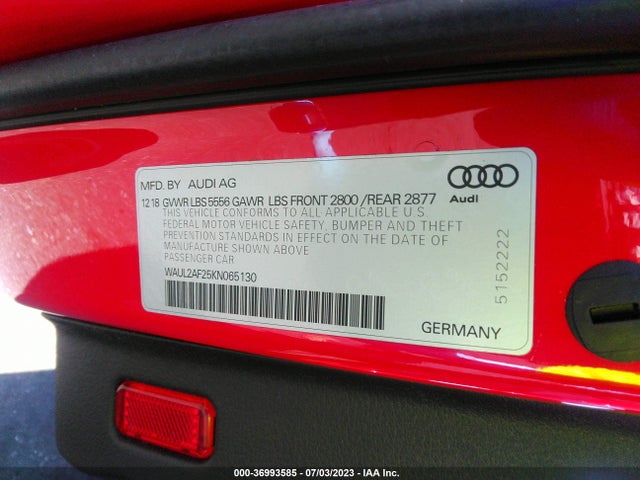 Audi A6 Premium Plus 2019 WAUL2AF25KN065130 Image 15