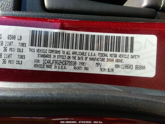 1C4RJFBG2HC679930 Jeep Grand Cherokee Limited
