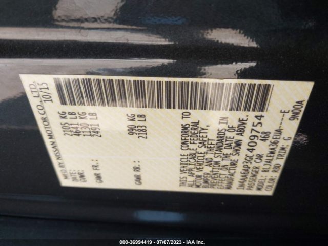1N4AA6AP3GC409754 Nissan Maxima 3.5 Sl