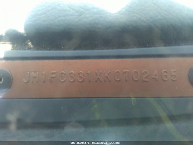 1989 MAZDA RX7 VIN: JM1FC331XK0702465