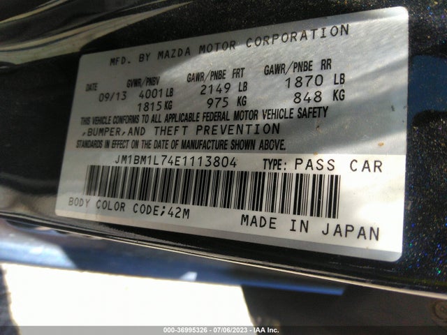 Mazda Mazda3 I Touring 2014 JM1BM1L74E1113804 Image 16