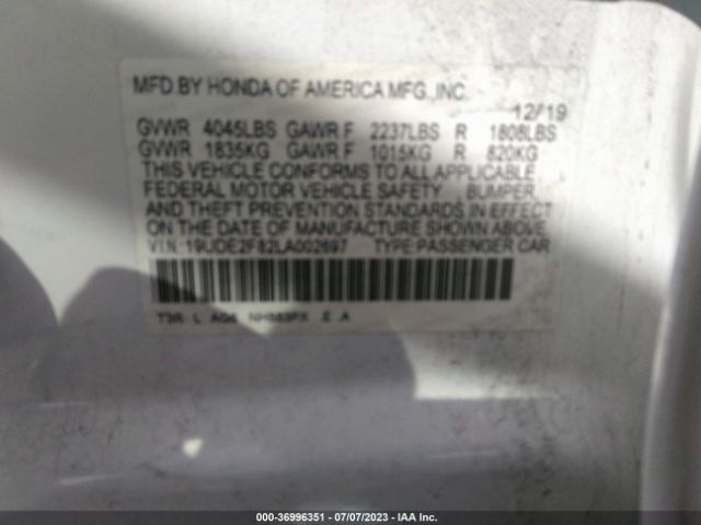 19UDE2F82LA002697 Acura Ilx Pkg