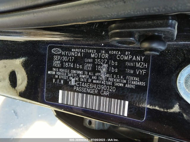 Hyundai ACCENT SE 2017 KMHCT4AE6HU390320 Image 9