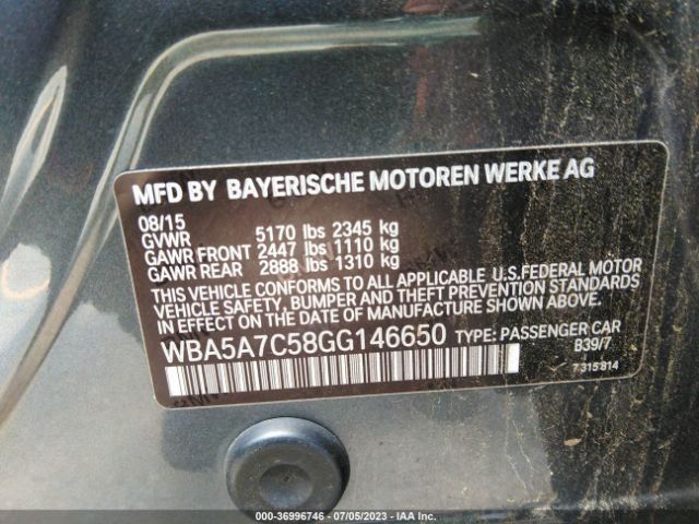 WBA5A7C58GG146650 BMW 5 Series 528i Xdrive