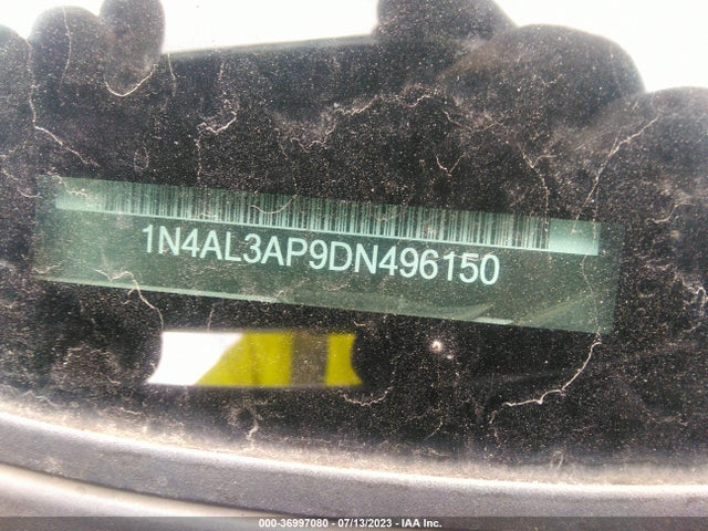 2013 NISSAN ALTIMA 2.5 S VIN: 1N4AL3AP9DN496150