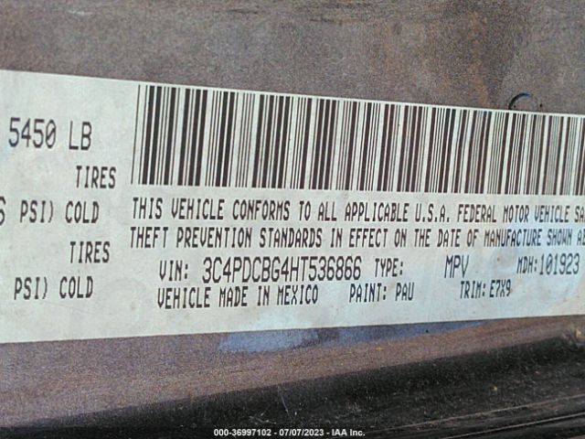 3C4PDCBG4HT536866 Dodge Journey Sxt