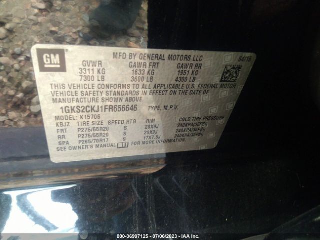 1GKS2CKJ1FR656646 GMC YUKON DENALI
