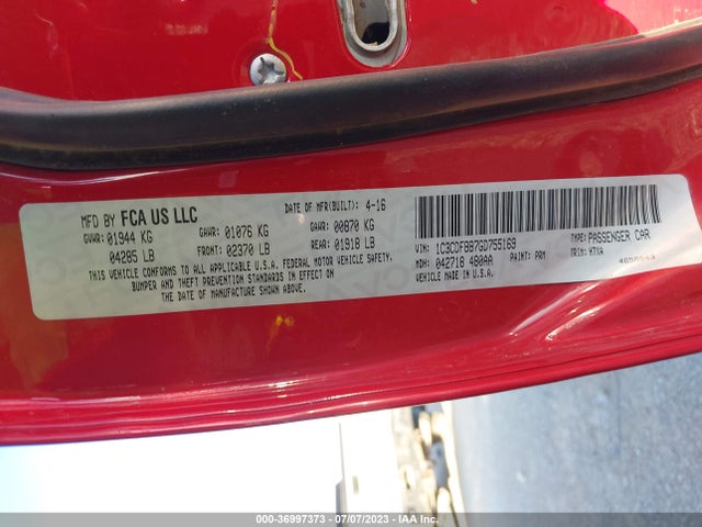 Dodge DART SXT 2016 1C3CDFBB7GD755169 Image 9