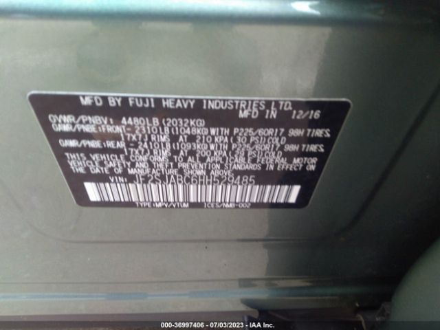 JF2SJABC6HH529485 Subaru Forester